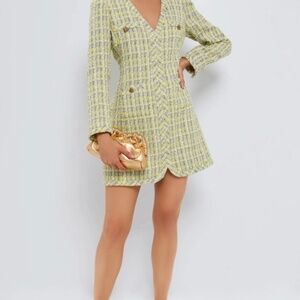 Tuckernuck - Small - Yellow Tweed Mini Dress New with tags.